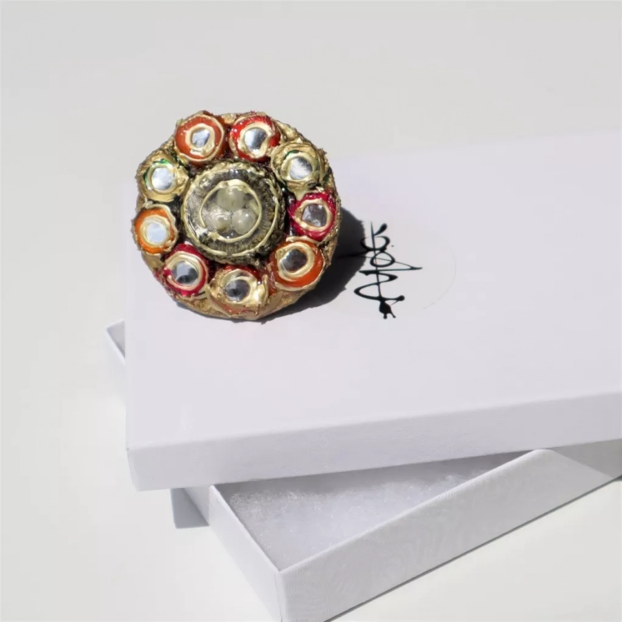 Round Adjustable Colorful Ring