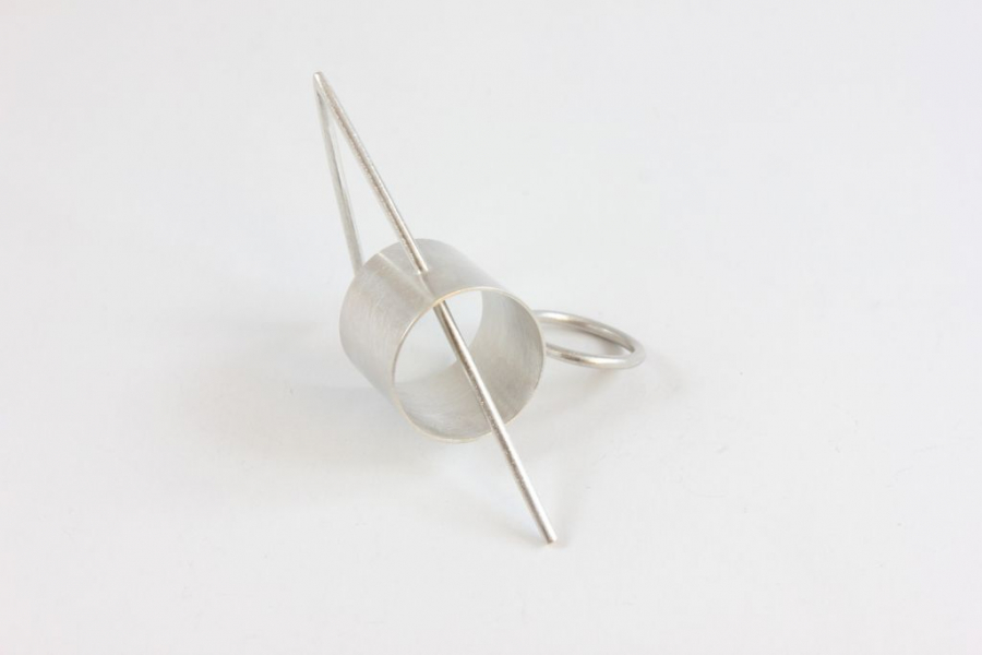 Contemporary Handmade Silver  Ring 