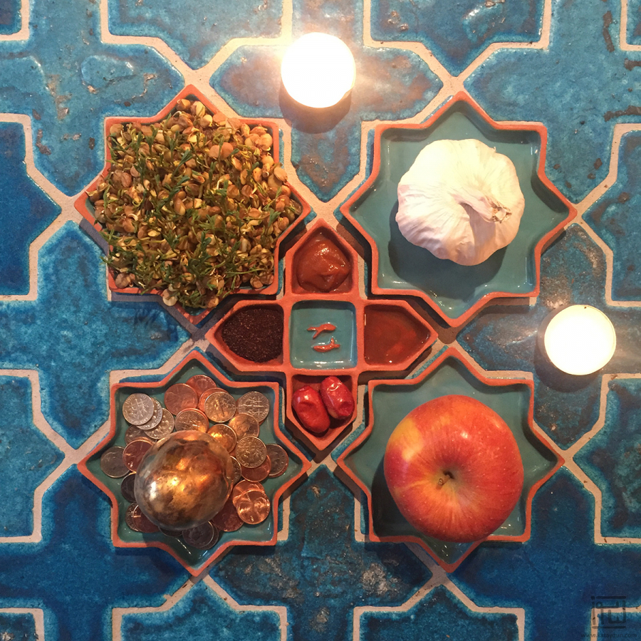 Persian Star Tile IV - Mini Set - Nowruz or Mezzeh Plates 