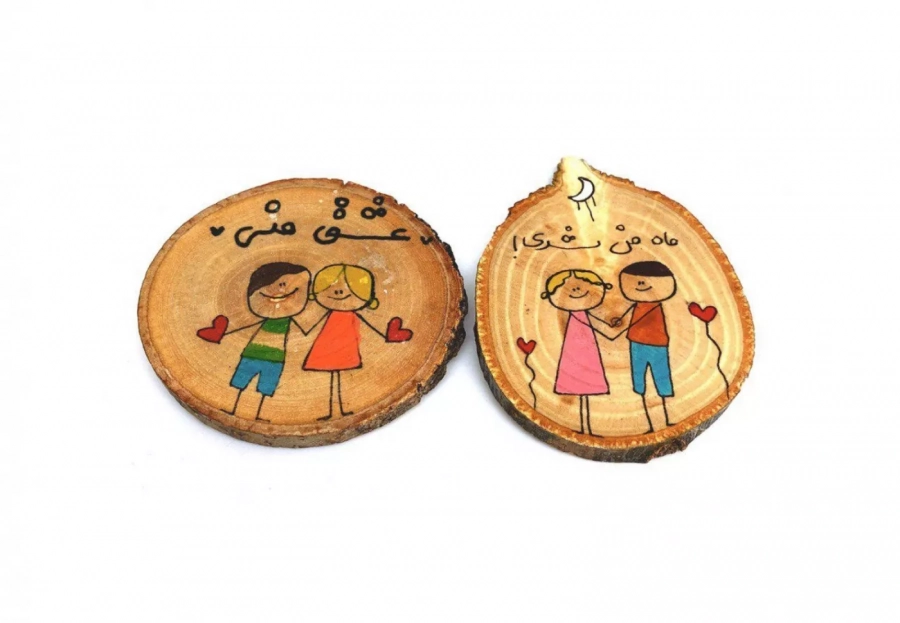 Wooden Handmade Persian Magnet 