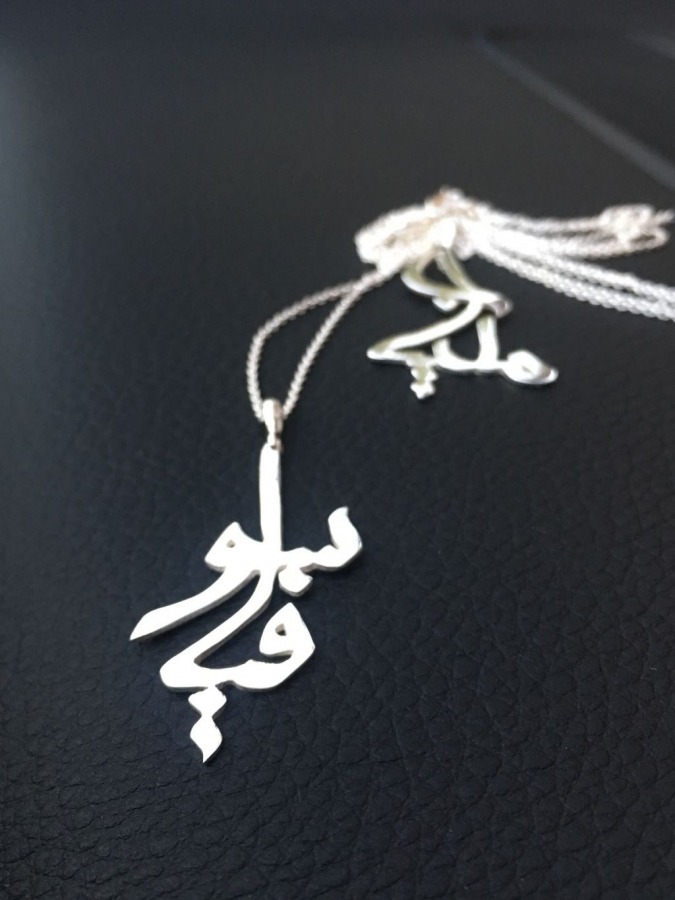 Custom handmade necklace with chain