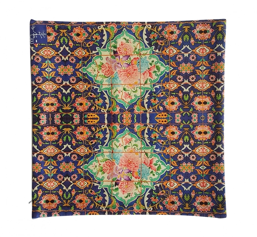 mediterranean tile persian pattern cushion