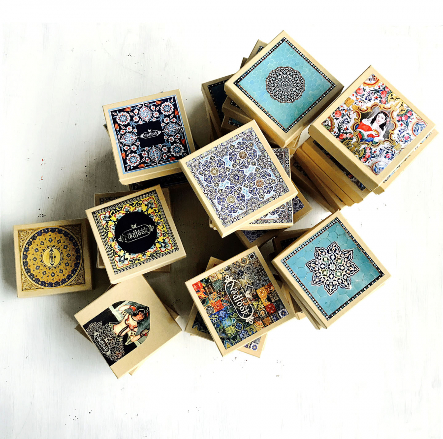 Persian motif kraft gift box - Add a gift box to your order