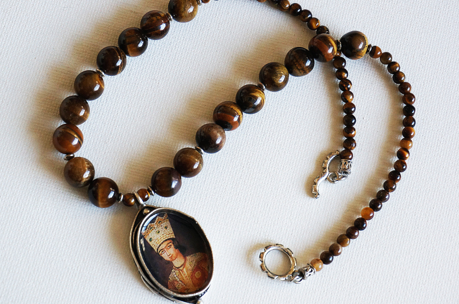 Tiger's eye Necklace, Persian Prince Necklace