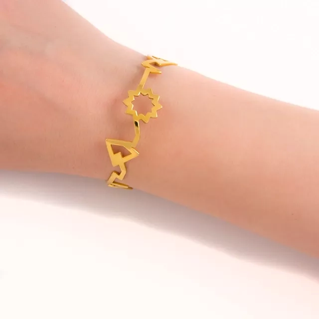 Persian Inspired Sun Star Shaped Bracelet