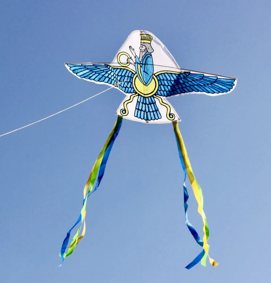 Farvahar fabric kite