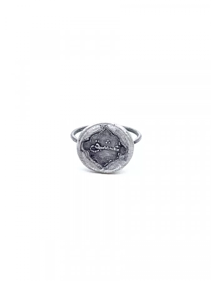 Handmade Persian (eshgh) word wax seal sterling Silver ring,