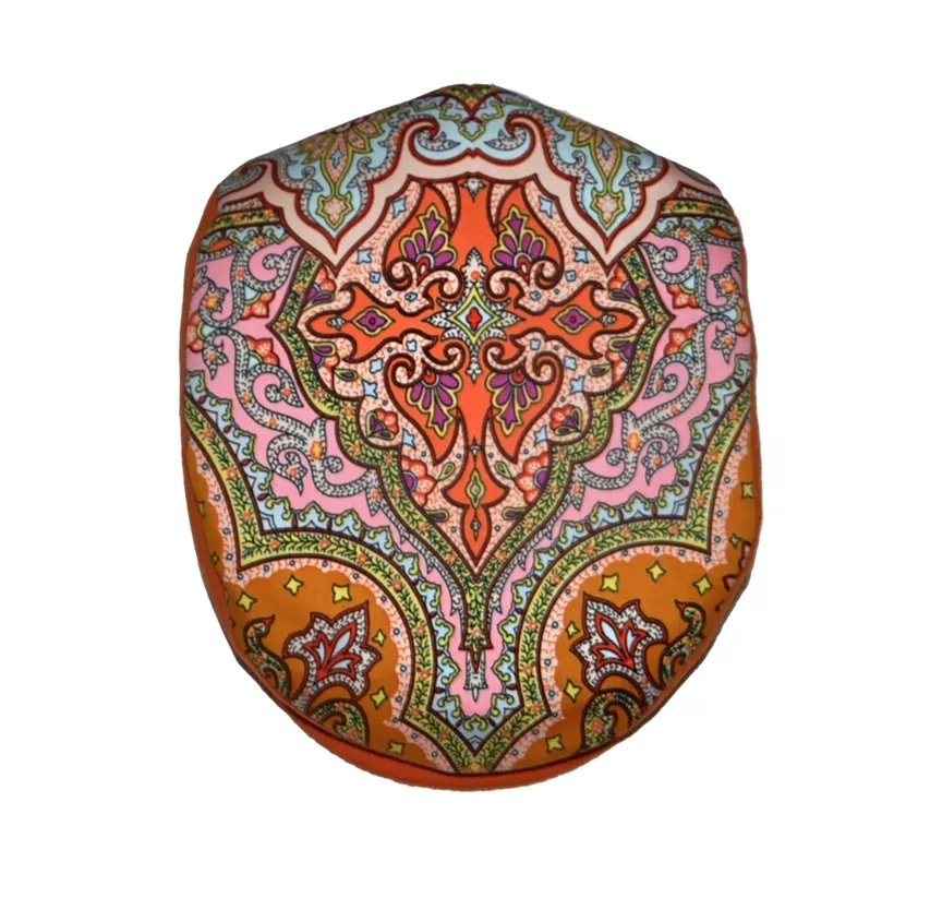 Persian inspired unisex cap, orange