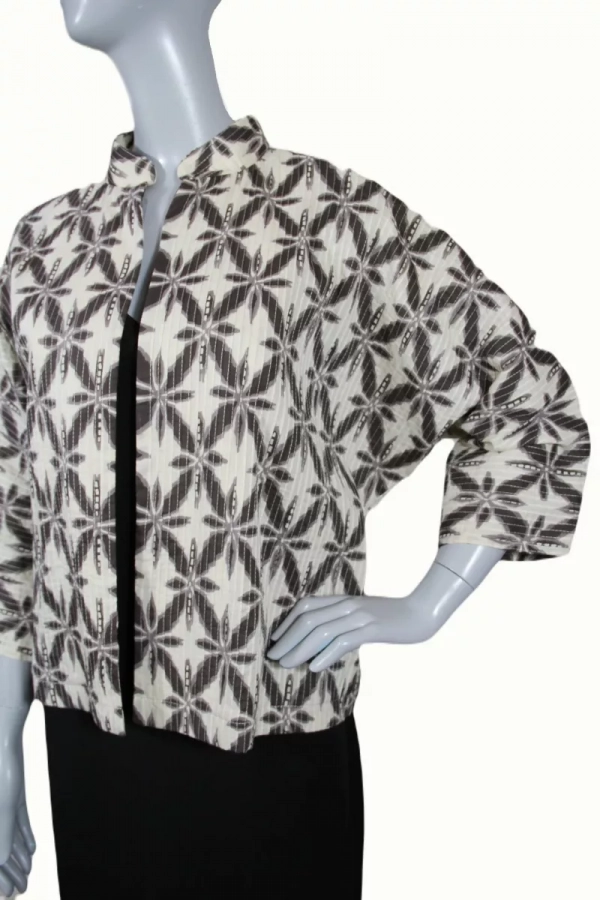Setareh- Lightweight Cotton Jacket with Kimono Sleeves