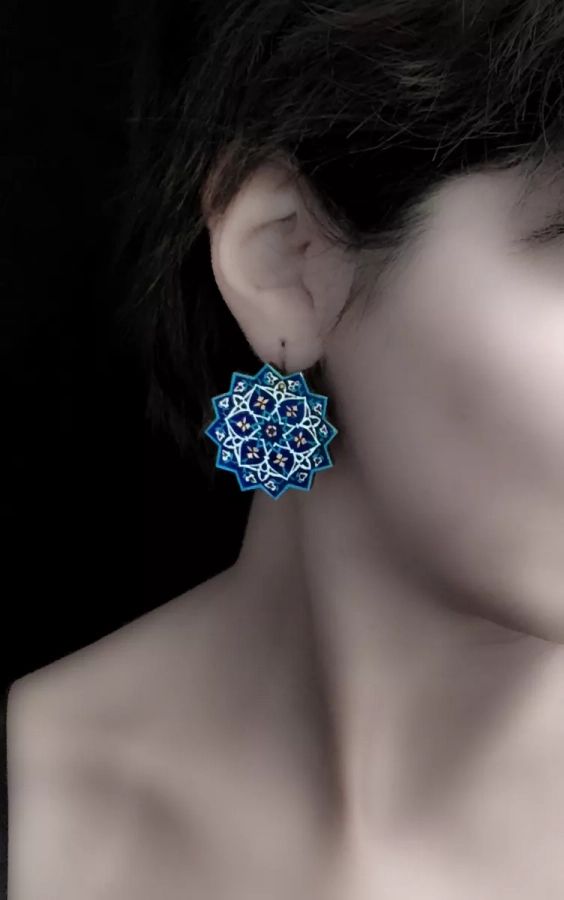 Tara Star Persian Geometric Earrings