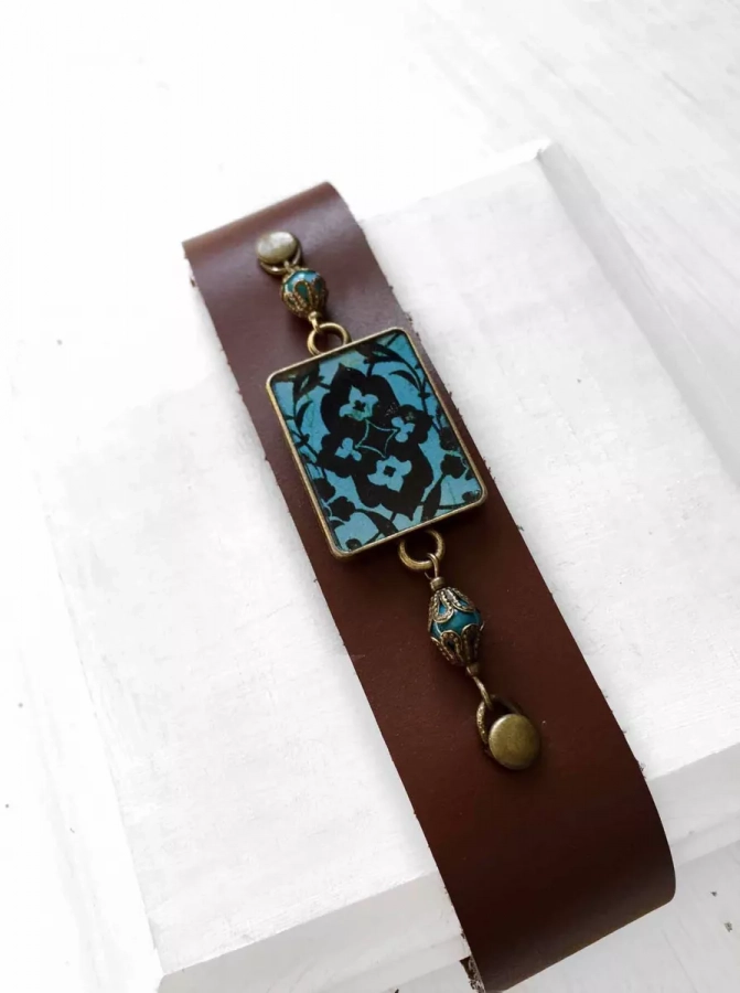Mehrzad Persian Leather Bracelet 