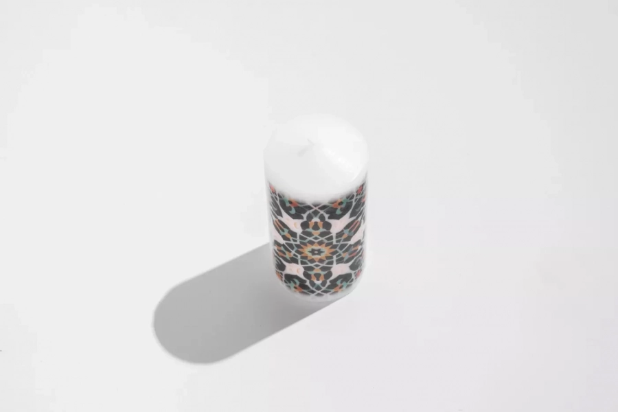 Afsoon, handmade Candles with Persian Pattern