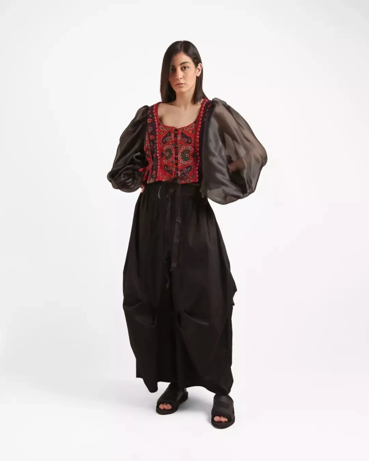 Handamade persian pattern jacket made with traditional pateh fabric