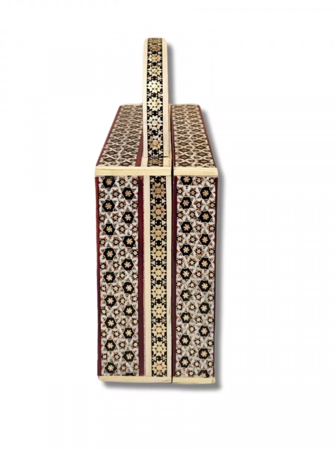 Handcrafted luxury Khatamkari Purse with Velvet inside 2