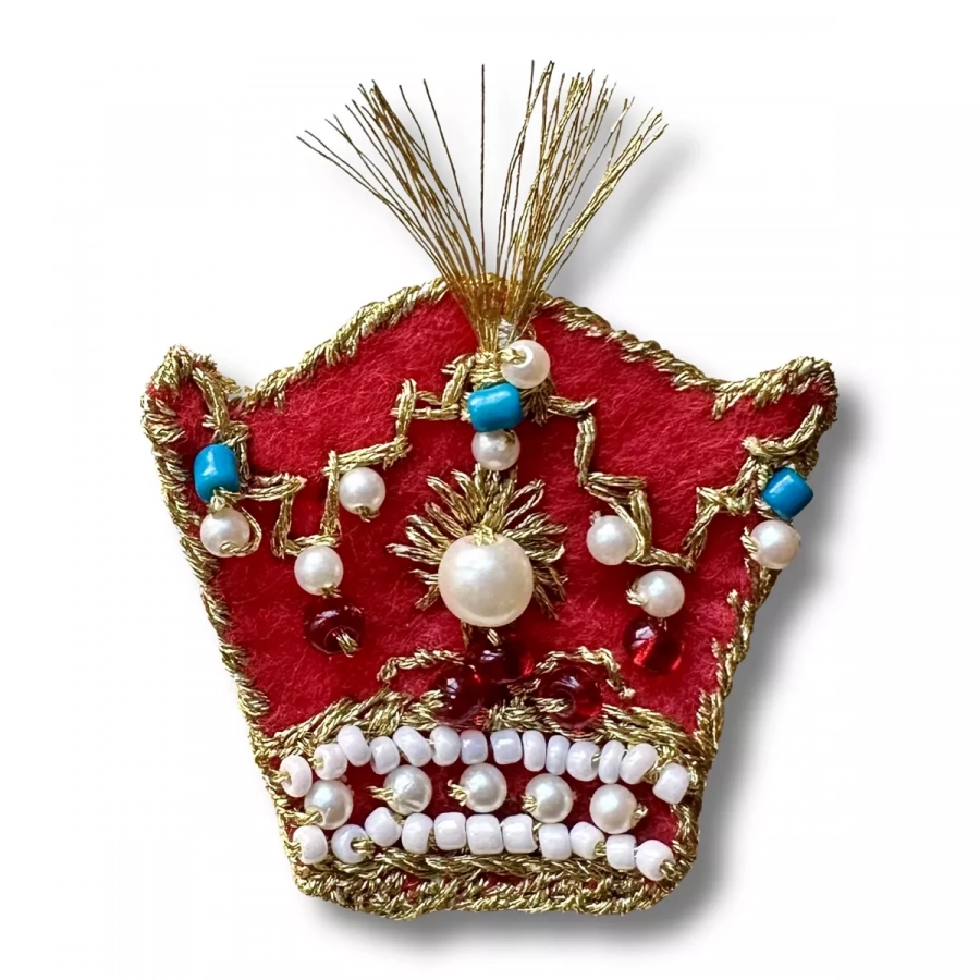 handmade kiani crown pin