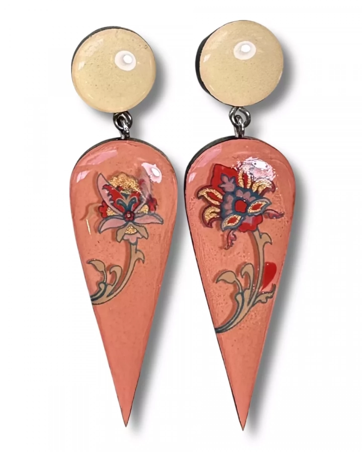 handmade eslimi pattern earrings