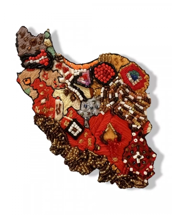 Handmade Iran Brooch