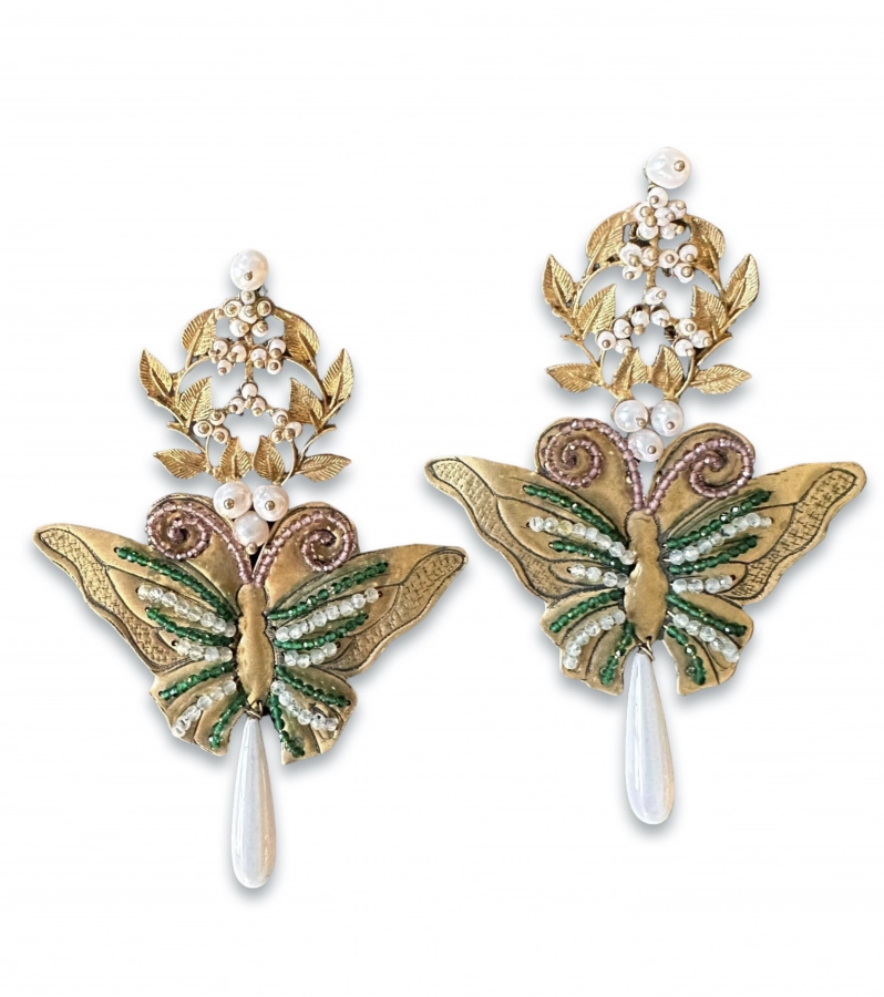 Luxury butterfly long Earrings 