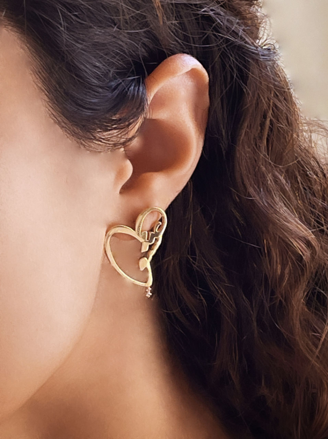 The Heart Love Earrings