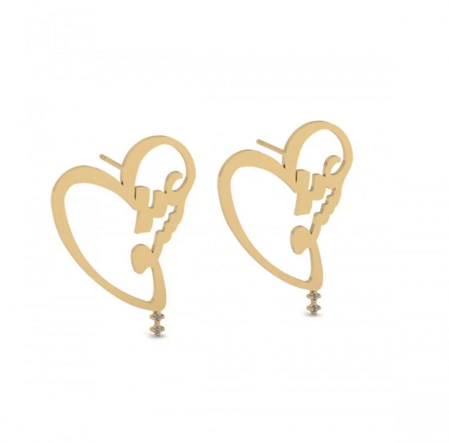 The Heart Love Earrings