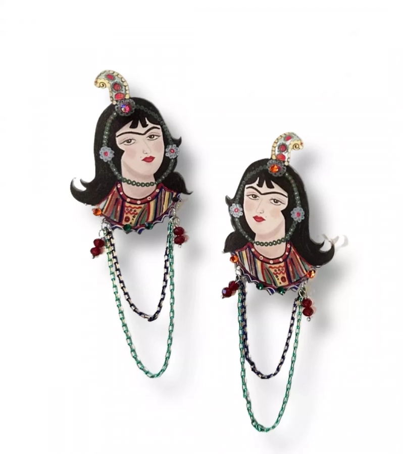 Persian miniature angel Earrings