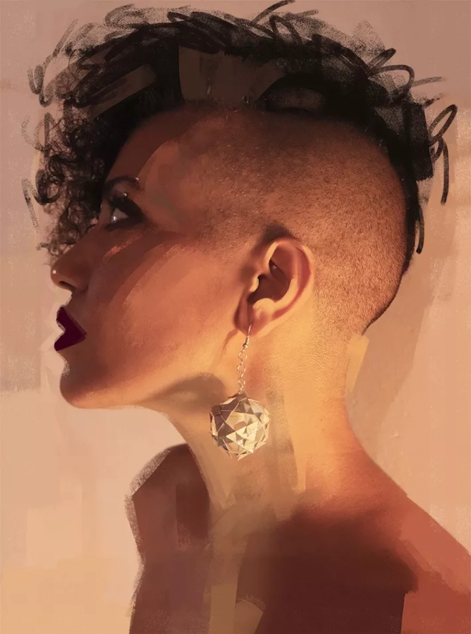 Geometric Origami earrings