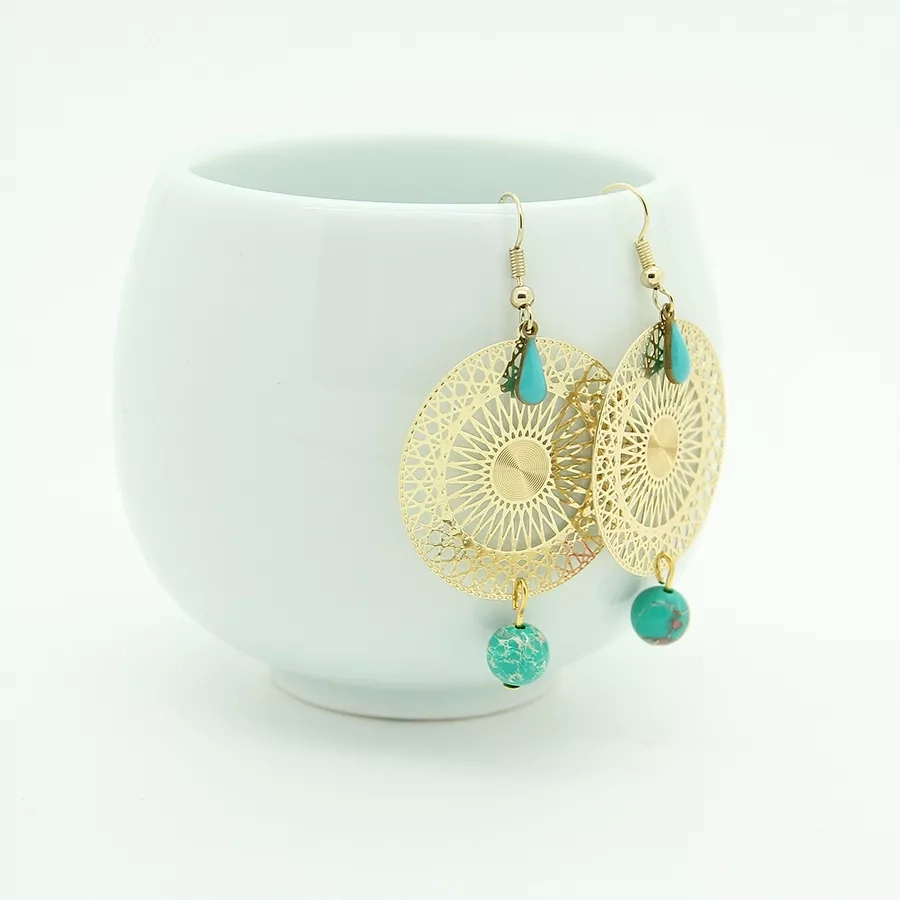 Turquoise Oriental Earrings