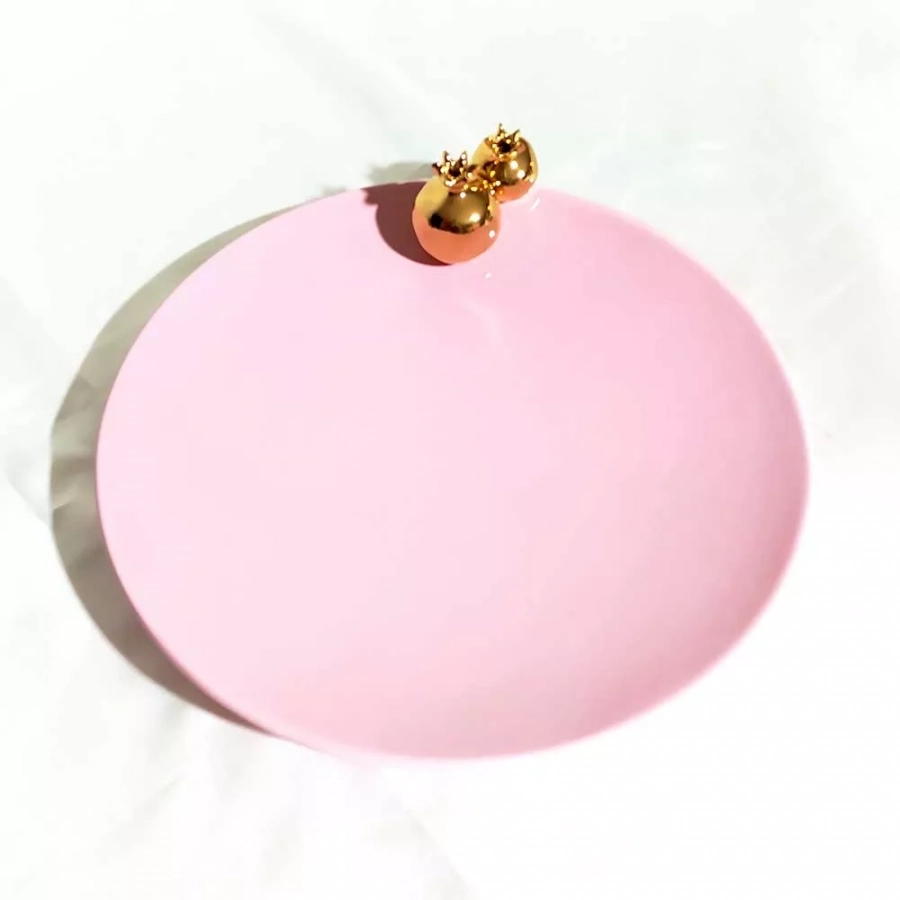 Moon, Pink Pomegranate Platters