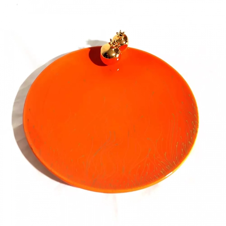Moon, Orange Pomegranate Platters