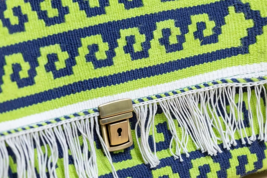 Handwoven and handmade, one of a kind Limon Gelim weaving IAWF
