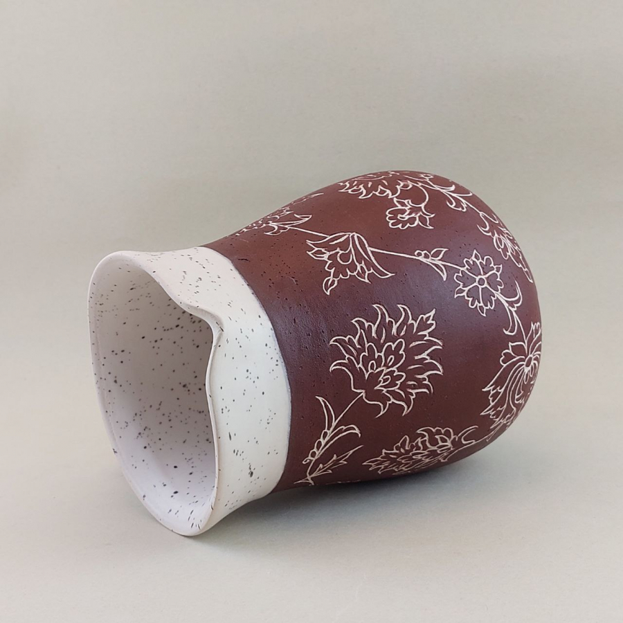 Pottery mug & Pitcher, Red Drinking glass, Coffee mug, Handmade ceramic mug,Hand painting mug, Pottery handmade mug, Housewarming gift