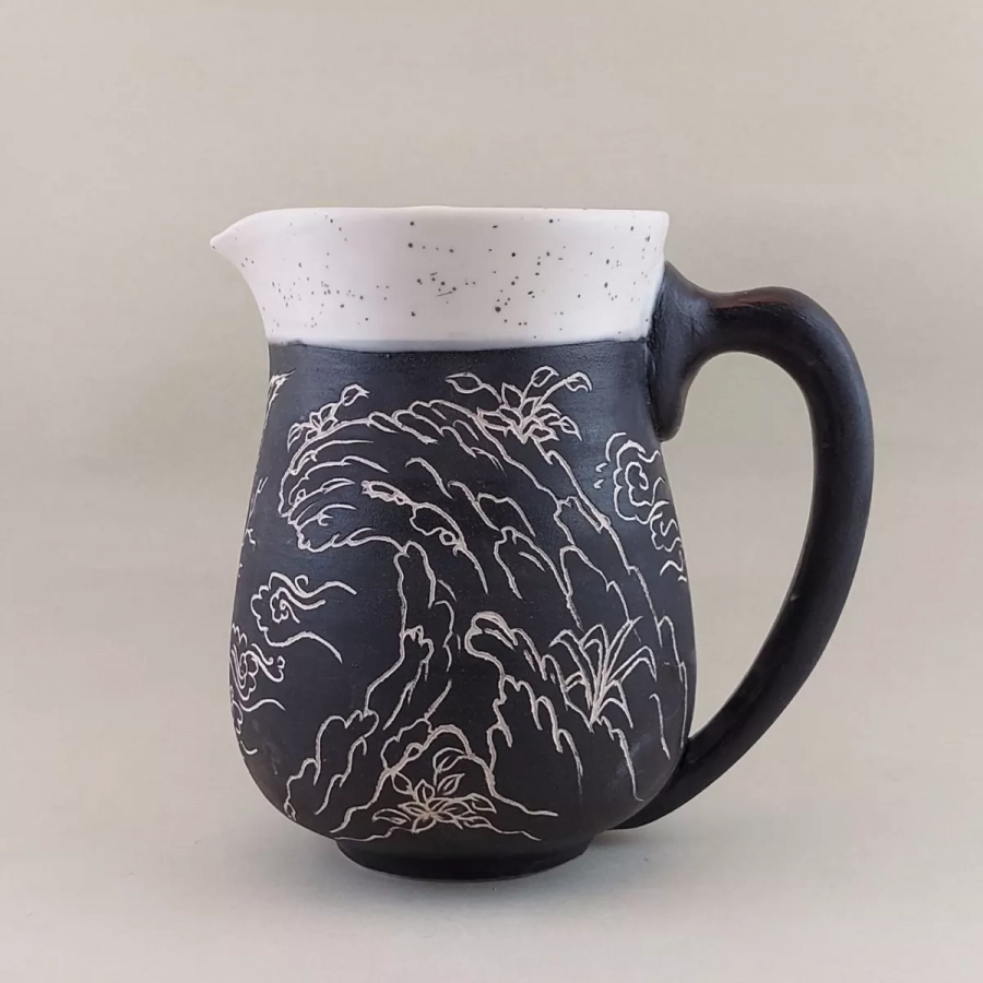 Pottery mug & Pitcher, Drinking glass, Coffee mug, Handmade ceramic mug,Hand painting mug, Pottery handmade mug, Housewarming gift