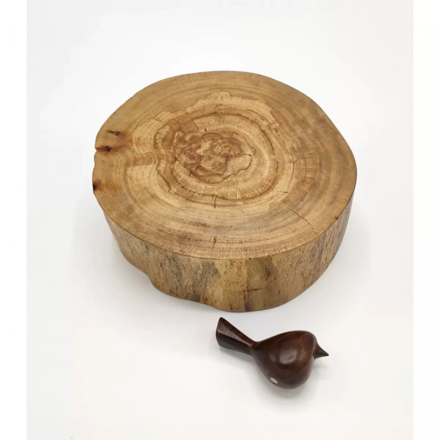 Wooden Bowl & bird