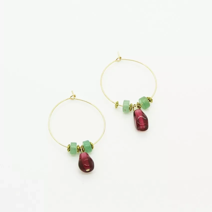 Pomegranate Earrings , Yalda earrings, Pomegranate seeds earrings