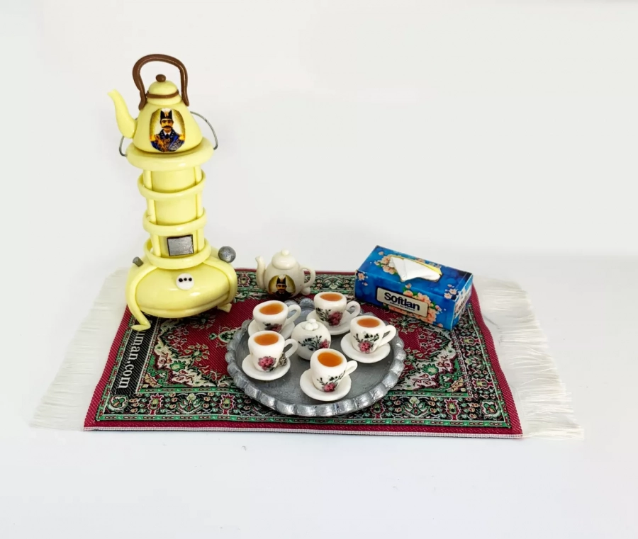 Handmade Persian House Tea Set Miniature Objects