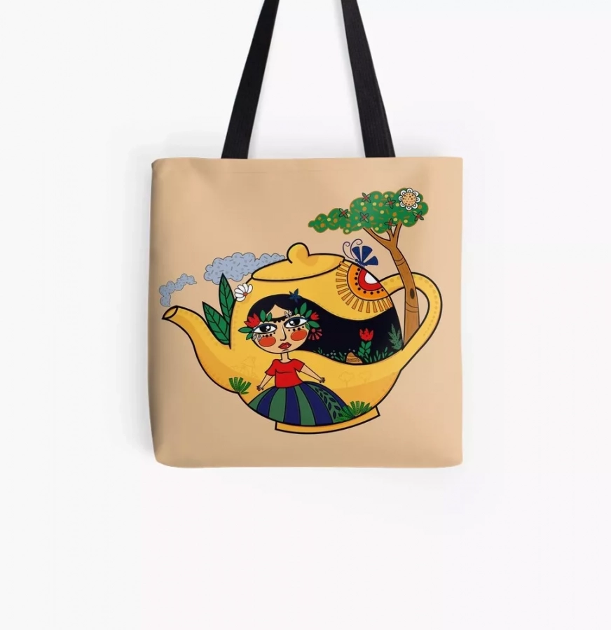 Persian Ghoori Goli Illustration Bag