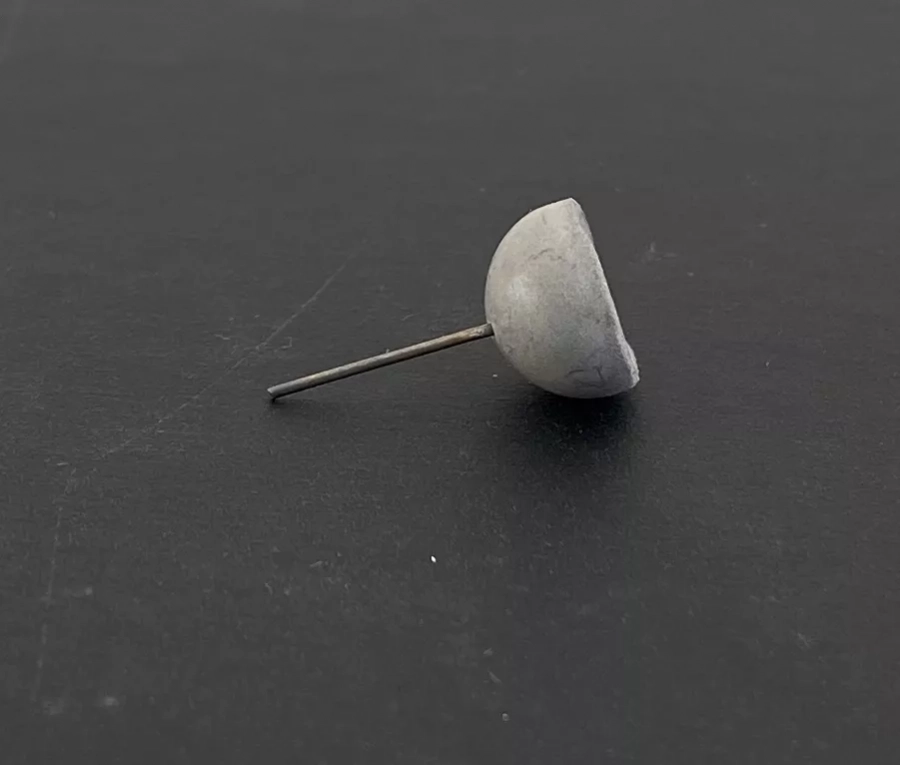 Tiny Guitar Stud Made With Unique Cement Earring 2