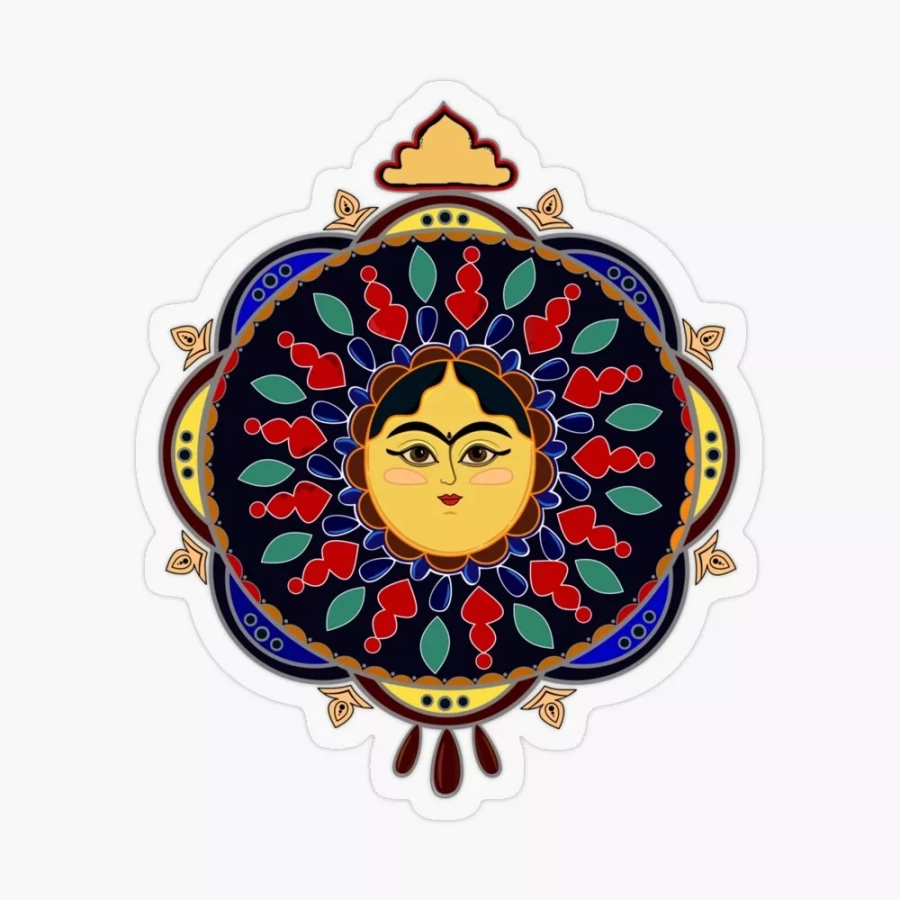 Persian Illustration Negareh Patterned Magnet Sticker