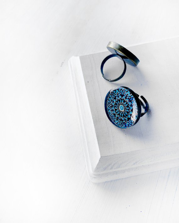 NIRVANA adjustable ring - Persian jewelry- Mandala