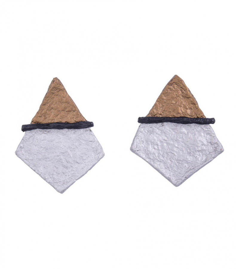 Large Light Recycled Paper Anoushe Earrings