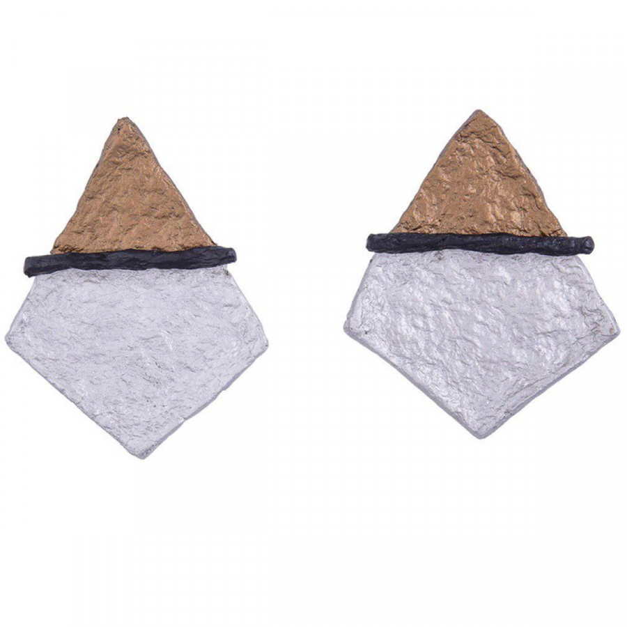 Large Light Recycled Paper Anoushe Earrings