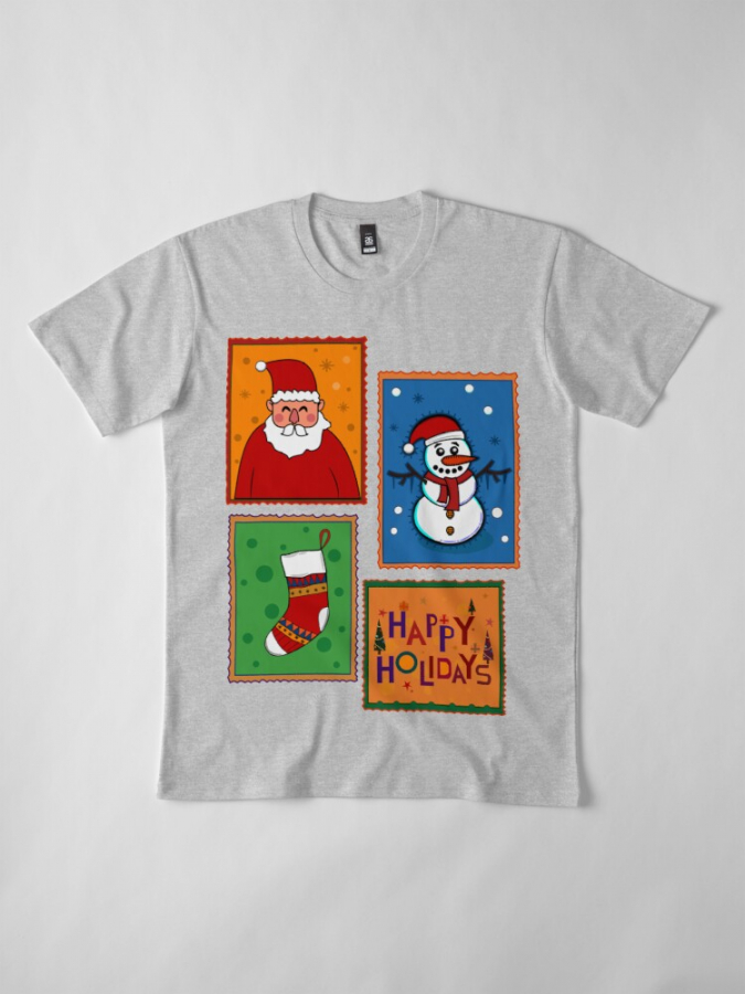 Christmas Snowman Unisex T-shirt In 3 Colors