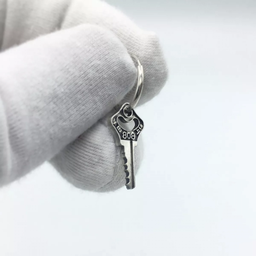 Persian Silver Handmade Key Stud Earring