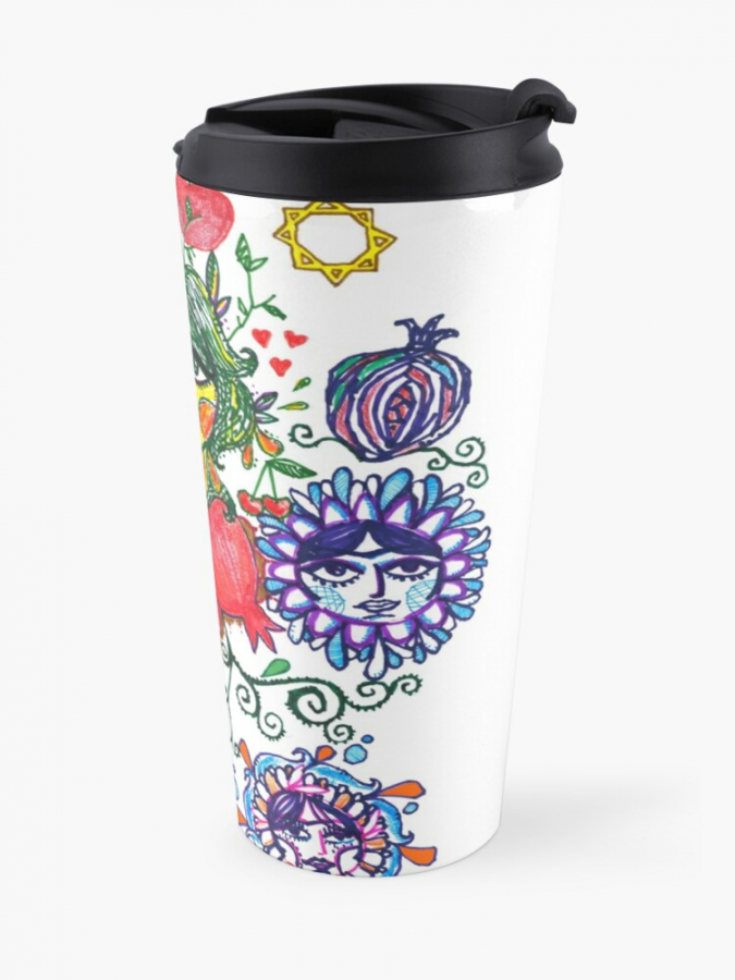 Persian Khorram Khatoon Painting Illustratration Coffee Cup