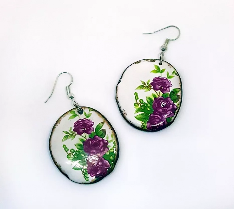 China Golo Morgh Style Floral Earrings