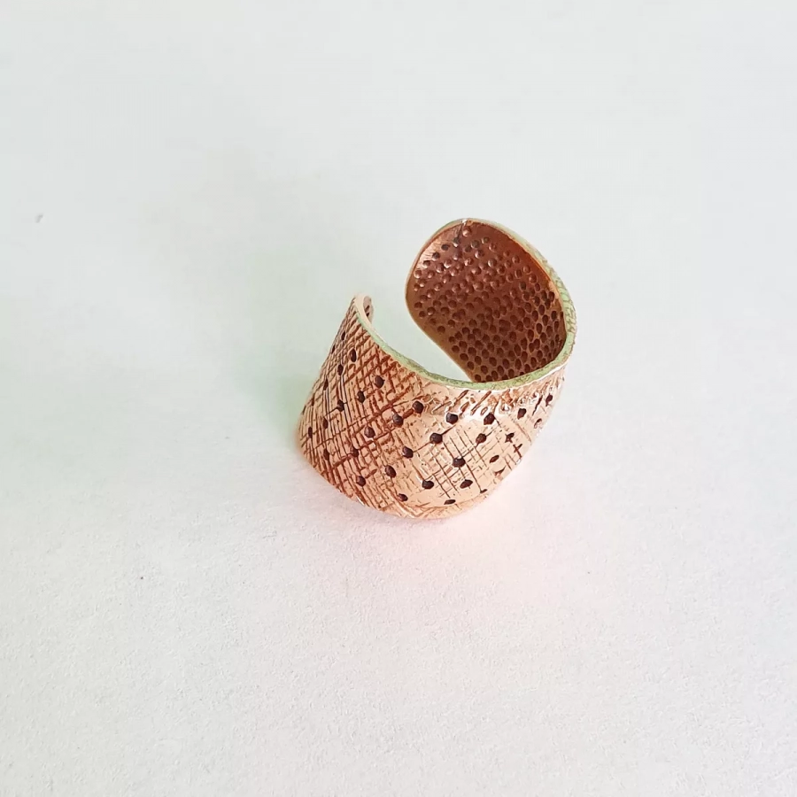Bandaid Ring Made With Bronze
