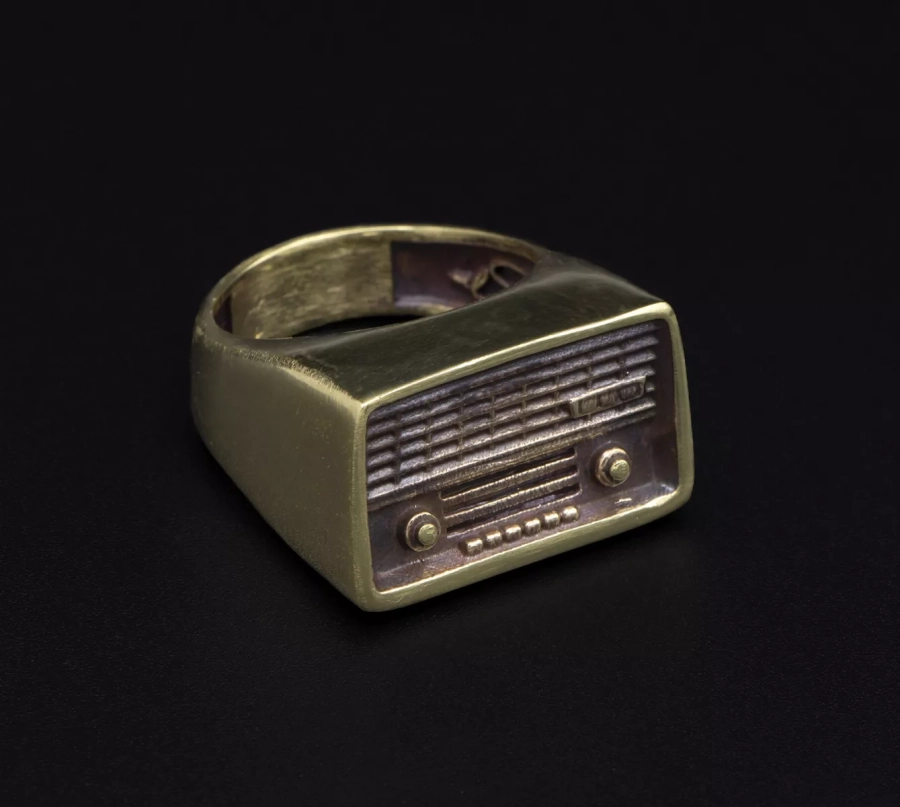 Handmade Bronze Vintage Style Radio