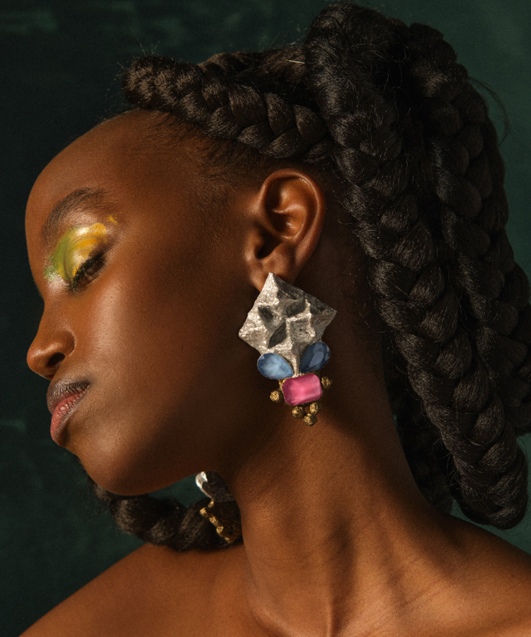 Golab Light Recycled Paper Earrings 