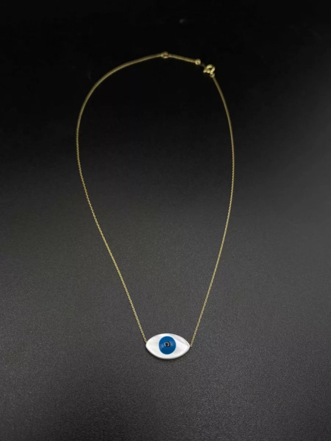 Evil Eye Necklace In Silver Or Gold