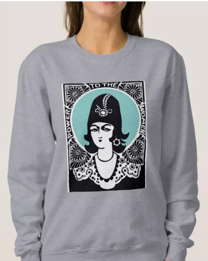 Iranian Qajar woman- Women's Basic Sweatshirt